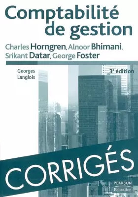 Couverture du produit · Corrigés Comptabilité de gestion
