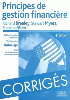 Couverture du produit · Corrigés Principes de gestion financière