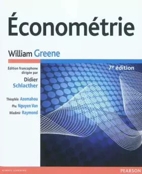 Couverture du produit · Econométrie
