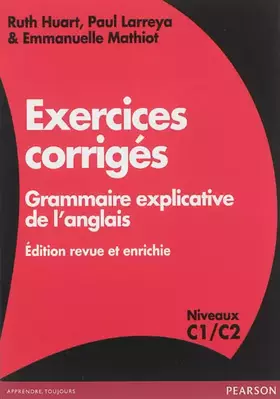 Couverture du produit · Grammaire explicative de l'anglais : exercices