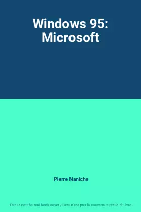 Couverture du produit · Windows 95: Microsoft