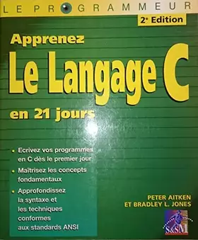 Couverture du produit · Le langage C (Le programmeur)