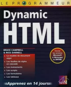 Couverture du produit · Dynamic HTML (Le programmeur)
