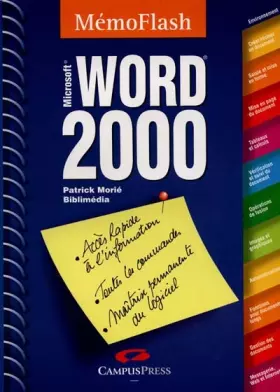 Couverture du produit · Word 2000