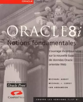 Couverture du produit · Oracle8i : Notions fondamentales