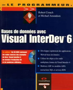 Couverture du produit · Bases de données avec Visual Interdev 6