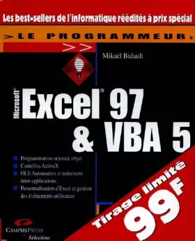 Couverture du produit · Excel 97 & VBA 5
