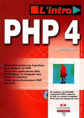Couverture du produit · PHP 4 (avec CD-Rom)
