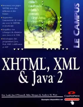 Couverture du produit · XHTML, XML & Java 2
