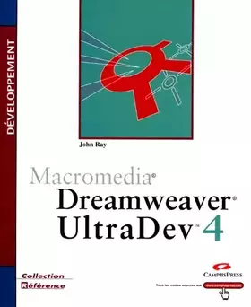 Couverture du produit · Dreamweaver UltraDev 4