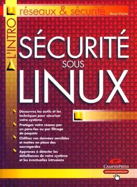 Couverture du produit · Sécurité sous Linux