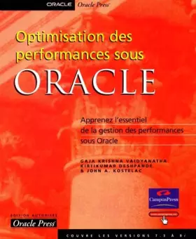 Couverture du produit · Optimisation des performances sous Oracle