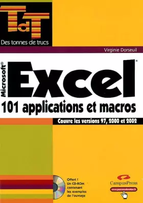 Couverture du produit · Excel 101 Applications et Macros