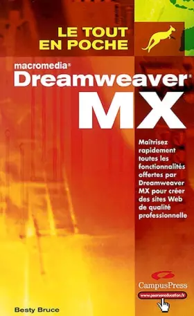 Couverture du produit · Dreamweaver MX