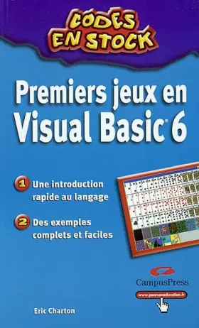 Couverture du produit · Premiers jeux en VB