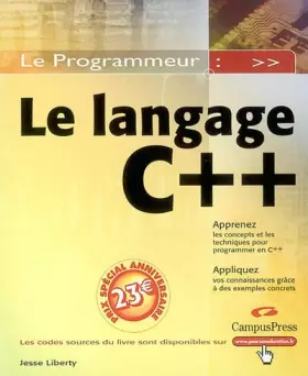 Couverture du produit · Le langage C++