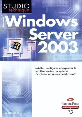 Couverture du produit · Windows Server 2003
