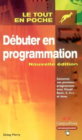 Couverture du produit · Débuter en programmation