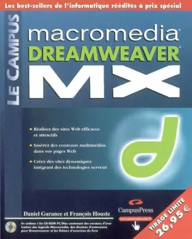 Couverture du produit · Dreamweaver MX : Sélection Campus (CD-Rom inclus)