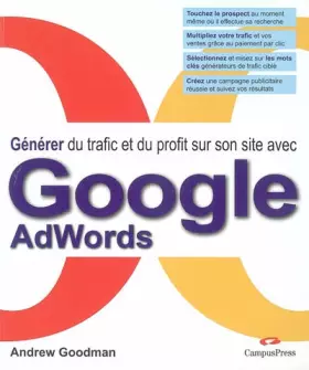 Couverture du produit · GENERER DU TRAFIC ET DU PROFIT SUR SON SITE AVEC GOOGLE ADWARDS