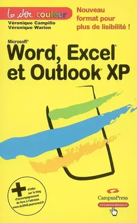 Couverture du produit · Word Excel et Outlook Express