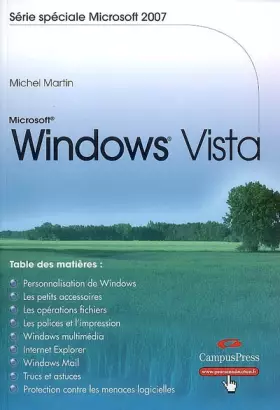 Couverture du produit · WINDOWS VISTA