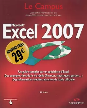 Couverture du produit · EXCEL 2007 NVX PRIX