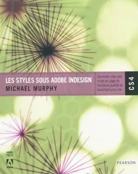 Couverture du produit · Les styles sous Adobe inDesign CS4