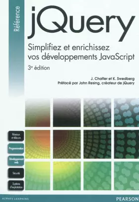 Couverture du produit · jQuery: Simplifiez et enrichissez vos développements JavaScript