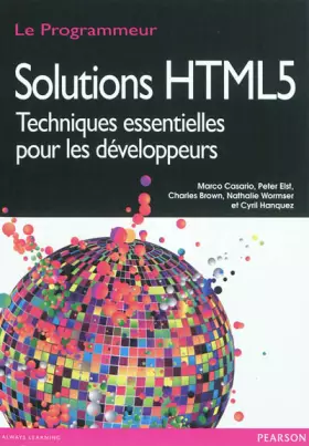 Couverture du produit · Solutions HTML 5