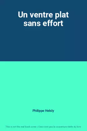 Couverture du produit · Un ventre plat sans effort