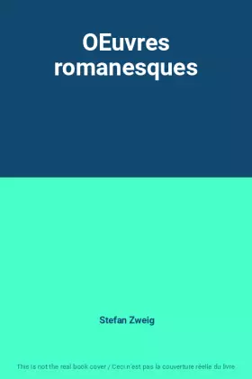 Couverture du produit · OEuvres romanesques