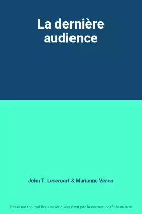 Couverture du produit · La dernière audience