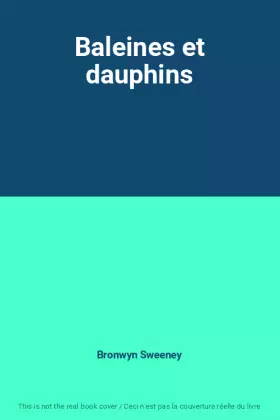 Couverture du produit · Baleines et dauphins