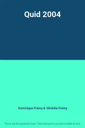 Couverture du produit · Quid 2004