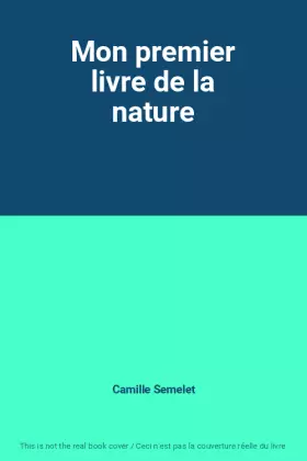 Couverture du produit · Mon premier livre de la nature