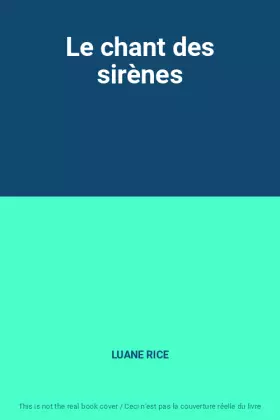 Couverture du produit · Le chant des sirènes