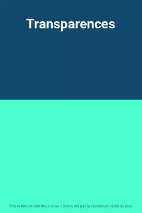 Couverture du produit · Transparences