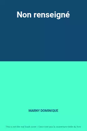 Couverture du produit · Non renseigné