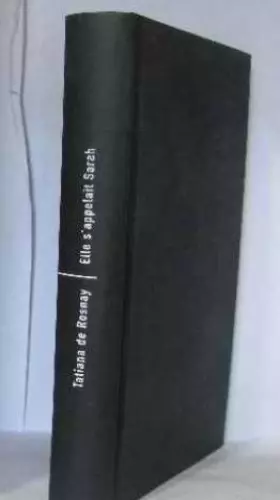 Couverture du produit · Elle s'appelait sarah
