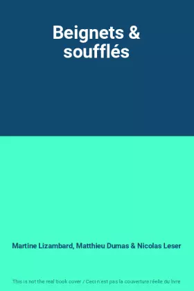 Couverture du produit · Beignets & soufflés