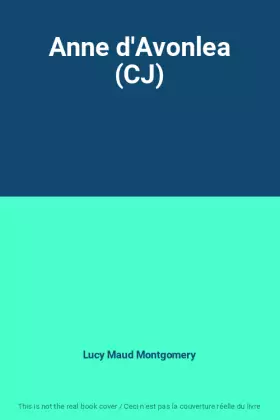 Couverture du produit · Anne d'Avonlea (CJ)