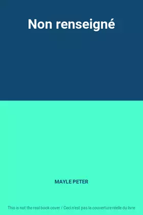 Couverture du produit · Non renseigné