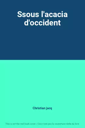 Couverture du produit · Ssous l'acacia d'occident