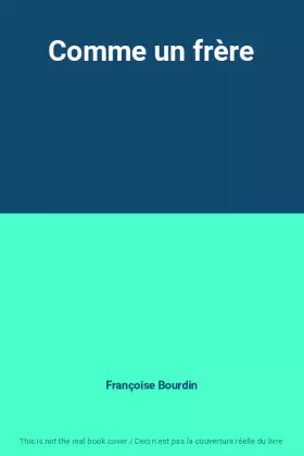 Couverture du produit · Comme un frère