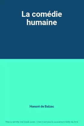 Couverture du produit · La comédie humaine