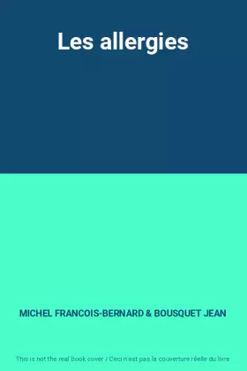 Couverture du produit · Les allergies