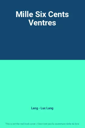 Couverture du produit · Mille Six Cents Ventres