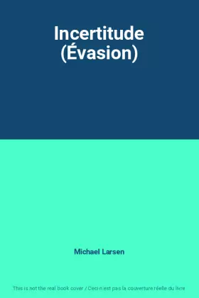 Couverture du produit · Incertitude (Évasion)