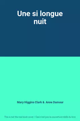 Couverture du produit · Une si longue nuit